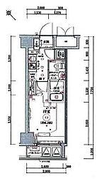 リブシティ横濱関内 1Kの間取図画像