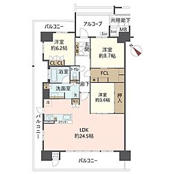 間取図画像 3LDK