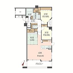 ワコーレ本山南ブランデュオ 3LDKの間取図画像