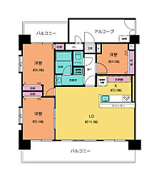 間取図画像 3LDK