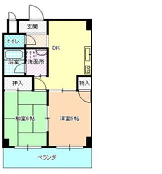 第1アリストマンション 607｜愛知県名古屋市千種区猪高町大字猪子石字猪々道(賃貸マンション2DK・6階・43.74㎡)の写真 その2