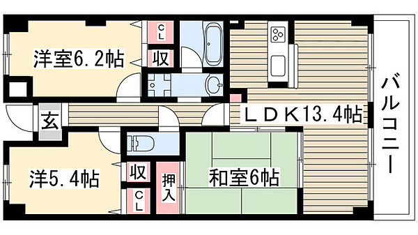 セレニール香南 3C｜愛知県名古屋市名東区香南２丁目(賃貸マンション3LDK・3階・75.28㎡)の写真 その2