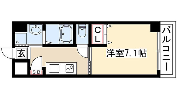 アールズタワー池下西 103｜愛知県名古屋市千種区仲田２丁目(賃貸マンション1K・1階・24.96㎡)の写真 その2