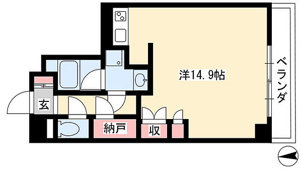 アーデン春岡 305｜愛知県名古屋市千種区春岡１丁目(賃貸マンション1R・3階・40.01㎡)の写真 その2