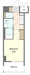 S-RESIDENCE名駅北alesia(アレシア) 1Kの間取図画像