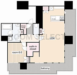 ザ・ファインタワー久屋大通 1LDKの間取図画像
