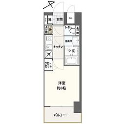 アドバンス名古屋シュテルン 1Kの間取図画像