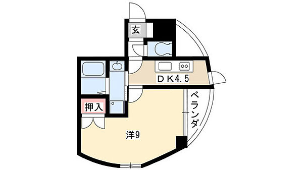 センチュリー本山 201｜愛知県名古屋市千種区本山町４丁目(賃貸マンション1DK・2階・34.00㎡)の写真 その2