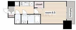 プレサンスTHE新栄 1Kの間取図画像