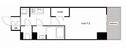 プレサンス新栄リベラ 1Kの間取図画像