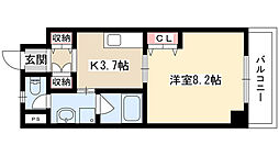 グランドステージ今池 1Kの間取図画像