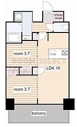 プレサンス名古屋菊井セルカ 2LDKの間取図画像