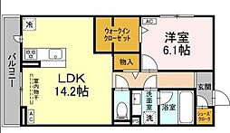 ジョイハイツ 1LDKの間取図画像