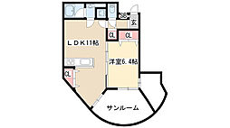 プロシード金山2 1LDKの間取図画像