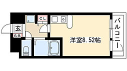 桜山アネックス ワンルームの間取図画像
