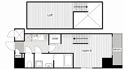 エステムコート名古屋・栄デュアルレジェンド 1Kの間取図画像