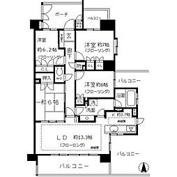 aLATO白壁東 4LDKの間取図画像