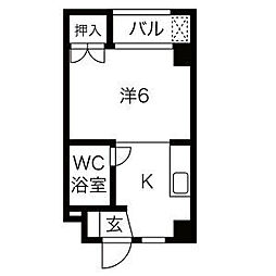 リアライズ一社 1Kの間取図画像