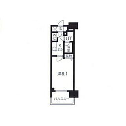 ルクレ新栄レジデンス 1Kの間取図画像