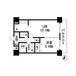 Axis 1LDKの間取図画像