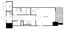 メイプル岩塚本通 1Kの間取図画像