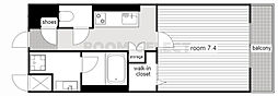 AVANTI 1Kの間取図画像