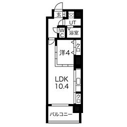 THECROSS 1LDKの間取図画像