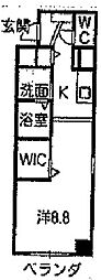 丸の内エンブルコート 1Kの間取図画像