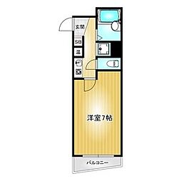 IMPERIALROOM ワンルームの間取図画像