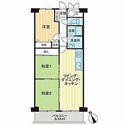 ライオンズマンション八事ガーデン壱番館 3LDKの間取図画像