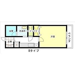 グレイスN.F 1Kの間取図画像