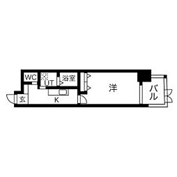 Nアパートメント 1Kの間取図画像