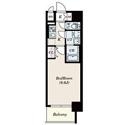 S-RESIDENCE浄心2 1Kの間取図画像