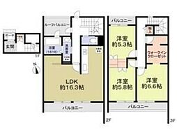 フォレストメゾン覚王山南 3LDKの間取図画像
