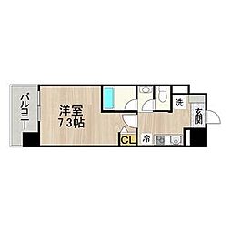 CITYSPIRE名古屋本陣 1Kの間取図画像