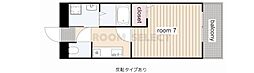 ルミエール 1Kの間取図画像