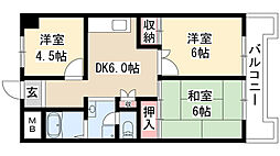 ロンシャン金山 3DKの間取図画像