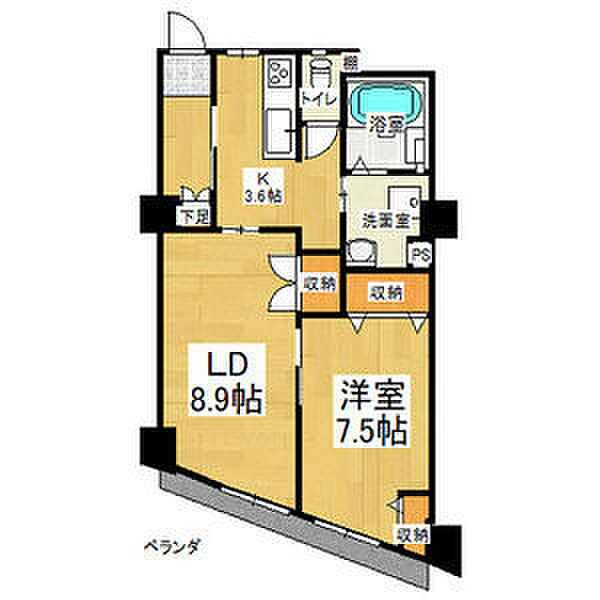 パラシオン覚王山 406｜愛知県名古屋市千種区末盛通１丁目(賃貸マンション1LDK・4階・49.80㎡)の写真 その2