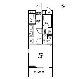 リコルテ一社 1Kの間取図画像