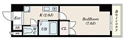 プロビデンス東新町 1Kの間取図画像