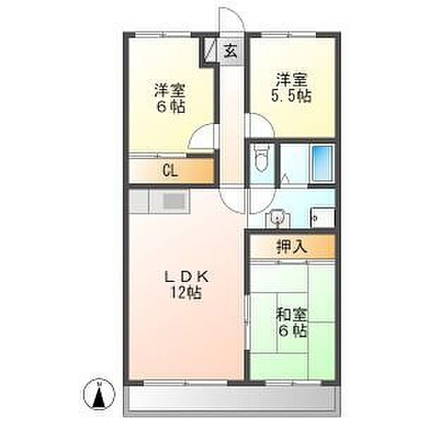 ロワールパーク 107｜愛知県名古屋市守山区喜多山２丁目(賃貸マンション3LDK・1階・66.80㎡)の写真 その2