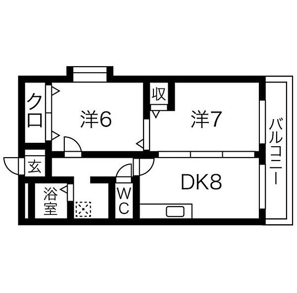 FILL　EAST 503｜愛知県名古屋市中川区供米田２丁目(賃貸マンション2DK・4階・36.00㎡)の写真 その2