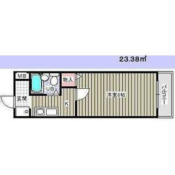 ジュノーム 2A｜愛知県名古屋市中村区豊国通６丁目(賃貸マンション1K・2階・23.38㎡)の写真 その2