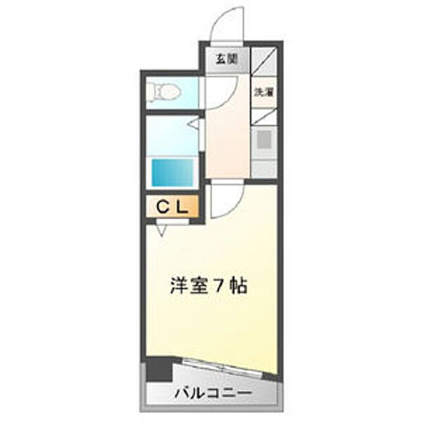 エステート記念橋 208｜愛知県名古屋市中区大須４丁目(賃貸マンション1K・2階・20.60㎡)の写真 その2