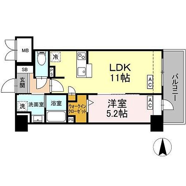 （仮）D-room亀島 602｜愛知県名古屋市中村区亀島２丁目(賃貸マンション1LDK・6階・40.12㎡)の写真 その1