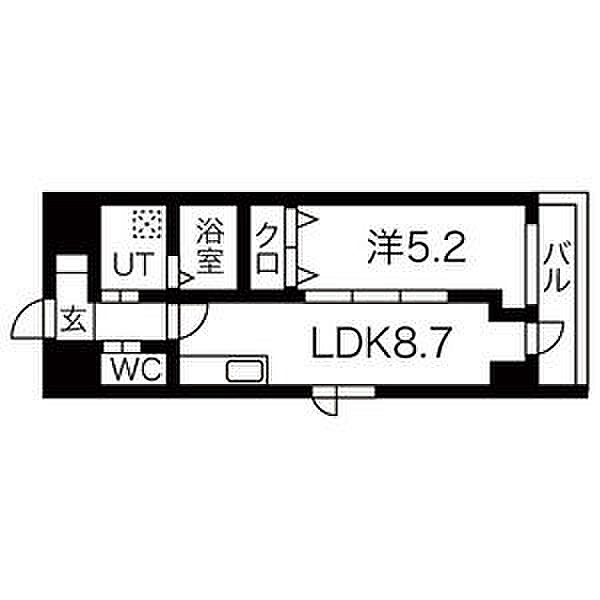Casa Lucia(カーサルチア) 302｜愛知県名古屋市中川区高畑１丁目(賃貸マンション1LDK・3階・37.19㎡)の写真 その2