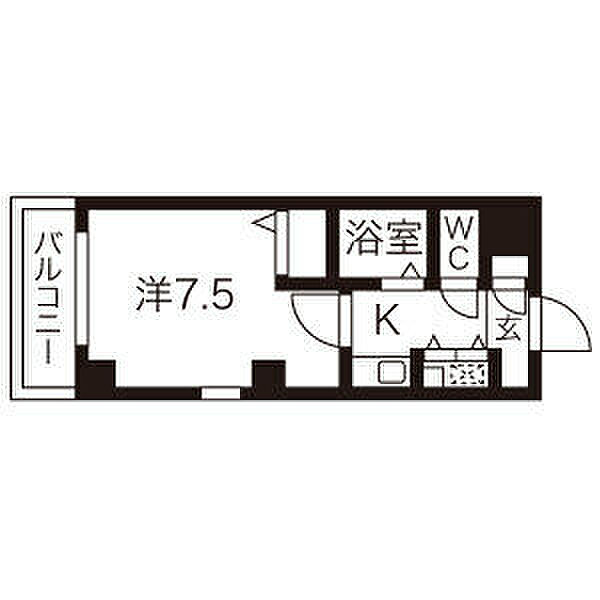 アヴァンセドミール 201｜愛知県名古屋市中区錦３丁目(賃貸マンション1K・2階・24.00㎡)の写真 その2