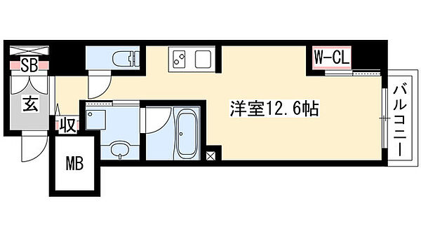 御幸レジデンス丸の内 1107｜愛知県名古屋市中区丸の内３丁目(賃貸マンション1R・11階・40.54㎡)の写真 その2