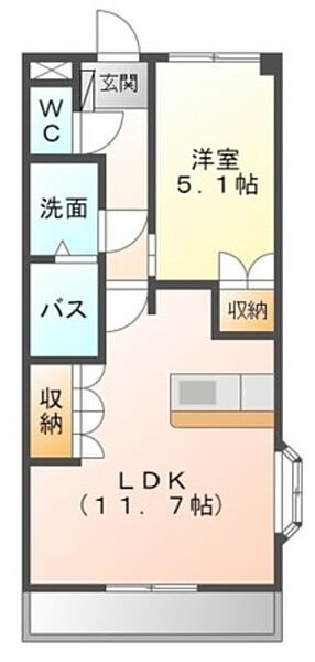 ピュア　ガーデン 101｜愛知県名古屋市中川区かの里１丁目(賃貸アパート1LDK・1階・40.50㎡)の写真 その2