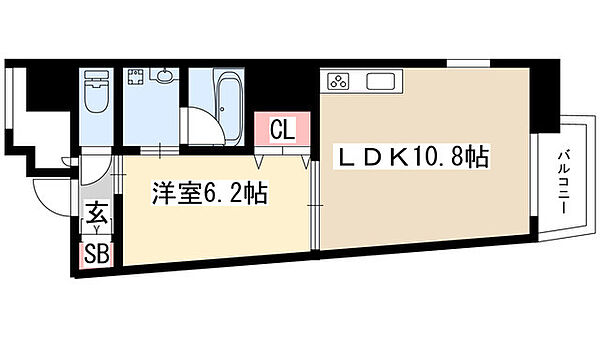 SLANT WALLS (スラント ウォールズ) 301｜愛知県名古屋市中区千代田４丁目(賃貸マンション1LDK・3階・40.13㎡)の写真 その2